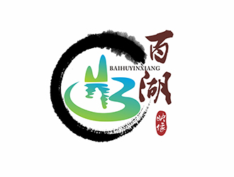 AR科技核心~雪狐設(shè)計(jì)的百湖映象logo設(shè)計(jì)