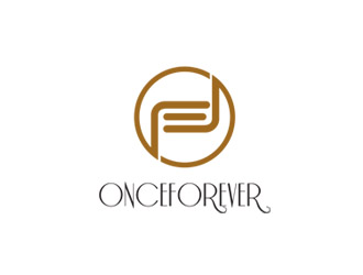 郭慶忠的英文:onceforever +中文:萬姿艾唯logo設(shè)計