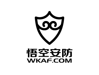 張俊的悟空安防公司對稱標(biāo)志logo設(shè)計