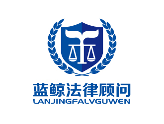張俊的藍(lán)鯨法律事務(wù)所卡通logo設(shè)計(jì)