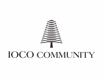 何嘉健的線(xiàn)條樹(shù)元素房地產(chǎn)公司單色logologo設(shè)計(jì)