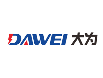 DaWei字母LOGO設(shè)計，酷炫簡潔，有力量感l(wèi)ogo設(shè)計
