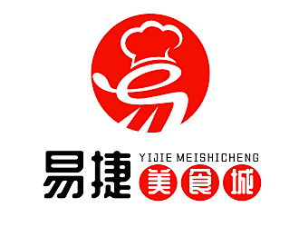 李杰的易捷美食城logo設(shè)計