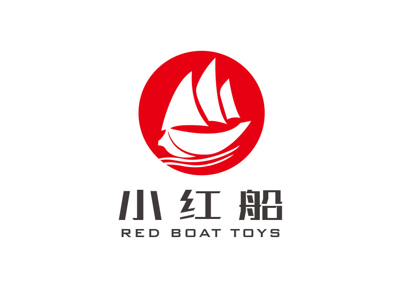 朱紅娟的小紅船 RED BOAT TOYSlogo設(shè)計(jì)