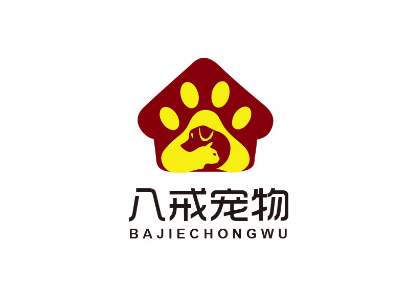 朱紅娟的八戒寵物logo設(shè)計