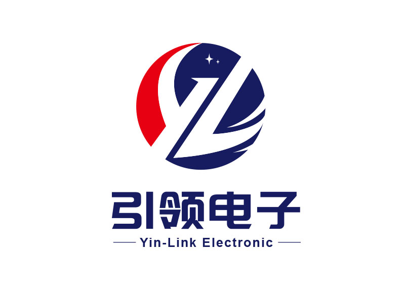 朱紅娟的引領(lǐng)電子/Yin-Link Electroniclogo設(shè)計(jì)