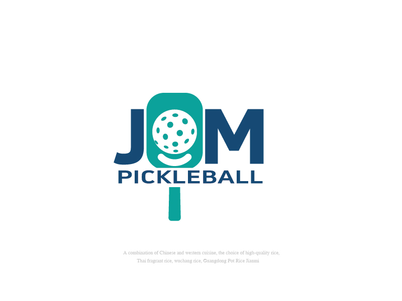 張俊的JOM PICKLEBALLlogo設計
