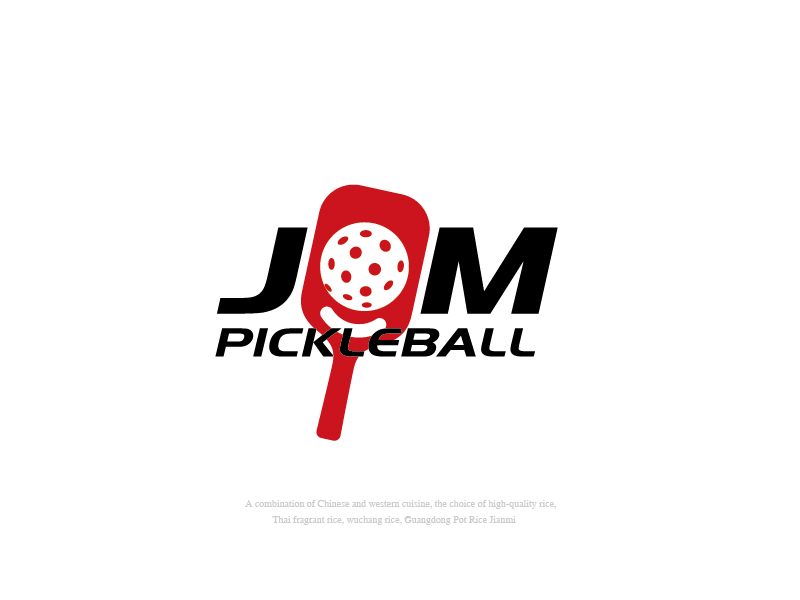 張俊的JOM PICKLEBALLlogo設計