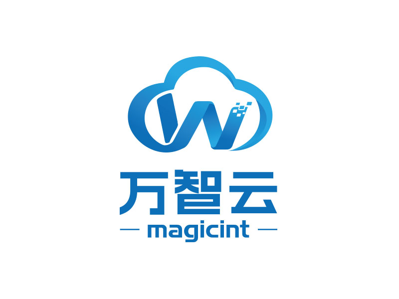 朱紅娟的中文:萬智云 英文:magicintlogo設計