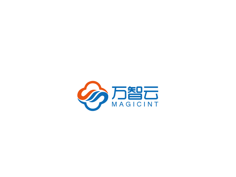 秦光華的中文:萬智云 英文:magicintlogo設計