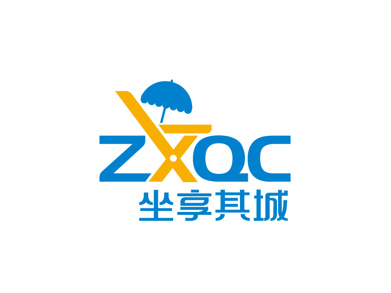 張俊的坐享其城logo設計