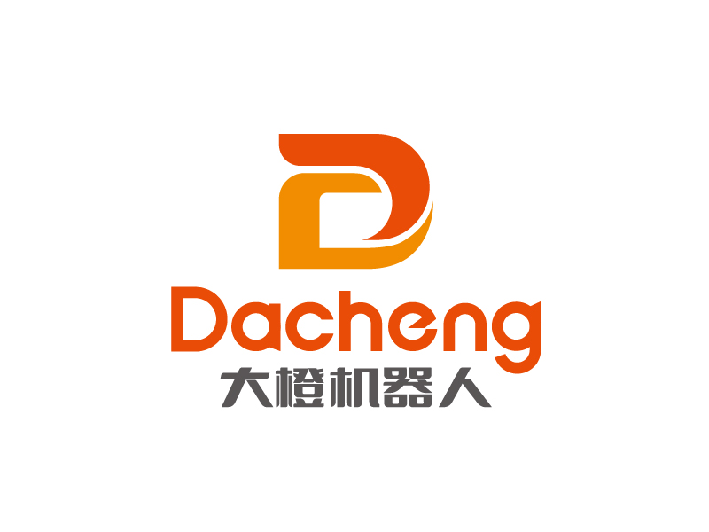 張俊的大橙機器人/橙擎機器人科技logo設(shè)計