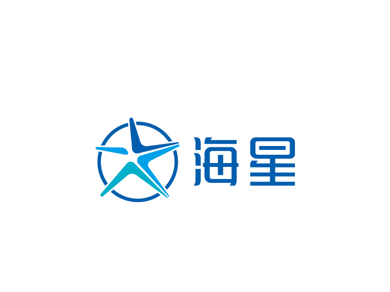 張俊的泳池清潔機(jī)器人公司旗下的海星品牌logo設(shè)計