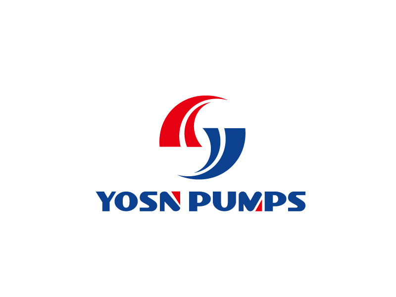 張俊的用YOSN PUMPS字母，涌順泵業(yè)結(jié)合設(shè)計。也可以不用中文logo設(shè)計