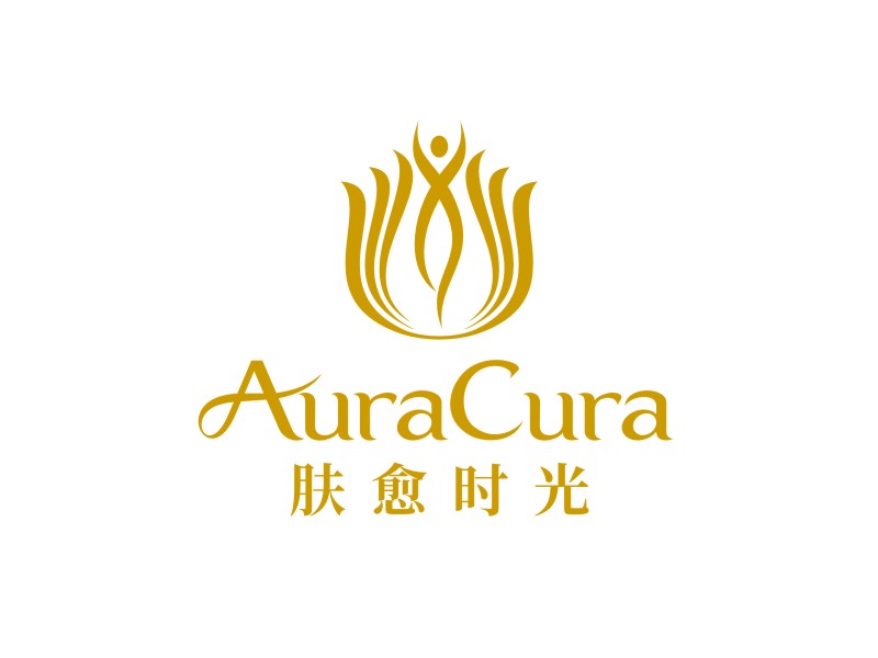 譚家強的膚愈時光AuraCuralogo設(shè)計